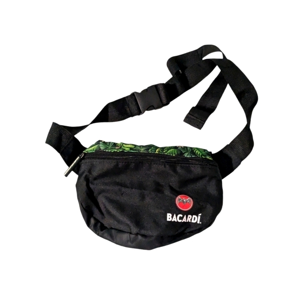 Bacardi Adjustable Fanny Pack Bag. Black.